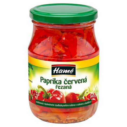 HAMÉ paprika červená rezy 340g