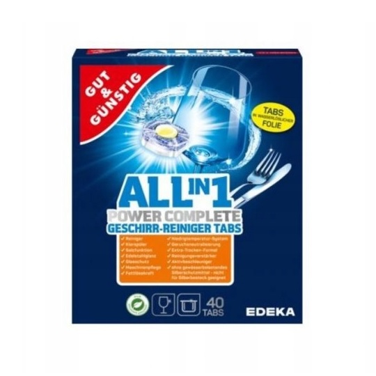 EDEKA all in 1 power complete tablety do umývačky riadu 40ks