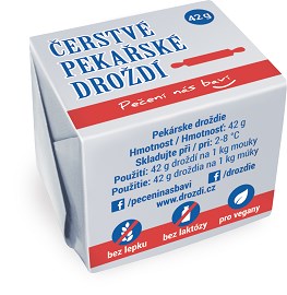Čerstvé pekárske droždie 42 g