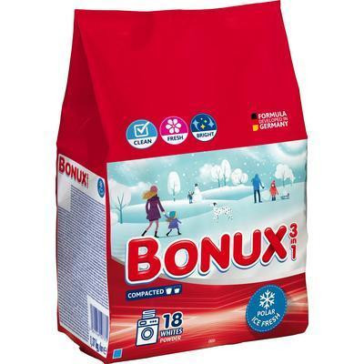 BONUX 3v1 prací prášok white polar 1,17kg/18PD