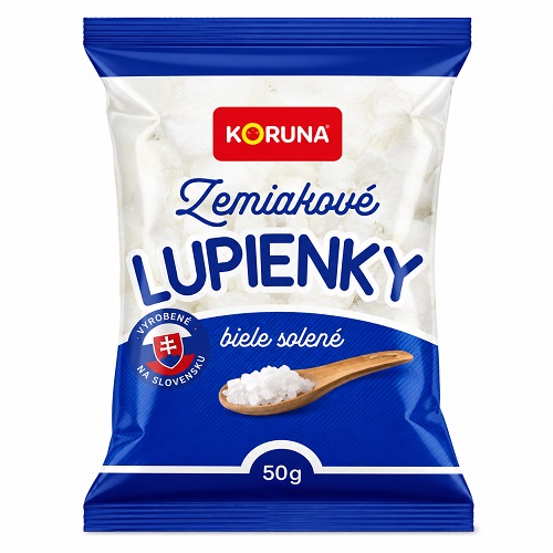 KORUNA snack zemiakové lupienky biele 50 g