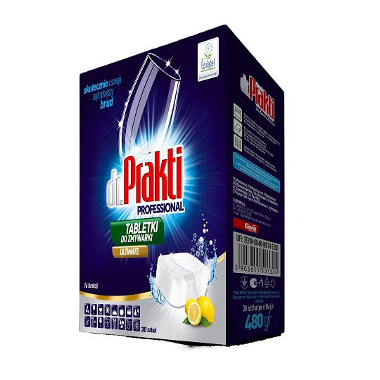 Dr.PRAKTI professional tabletky do umývačky riadku citrón 30 ks