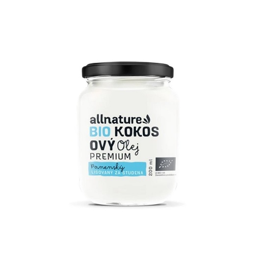 ALLNATURE BIO kokosový olej prémium 200 ml