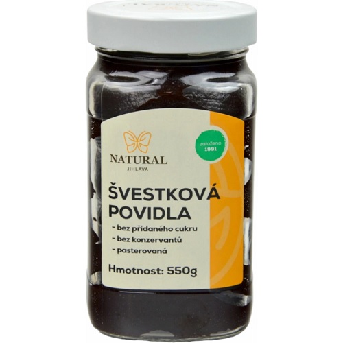 NATURAL JIHLAVA slivkový lekvár 500 g