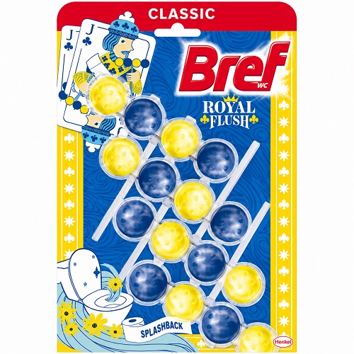 BREF classic WC guličky royal flush lemon 3 x 50 g