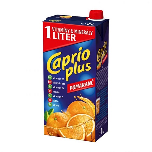 CAPRIO plus nápoj pomaranč 1 l