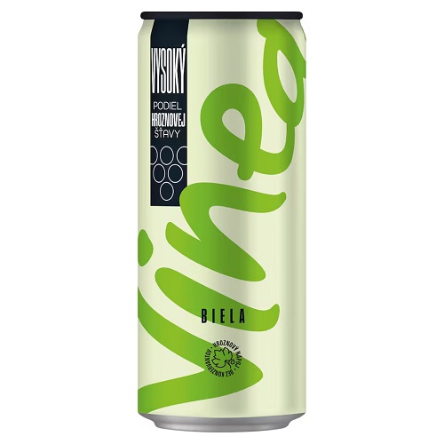 VINEA biela plech "Z" 330 ml