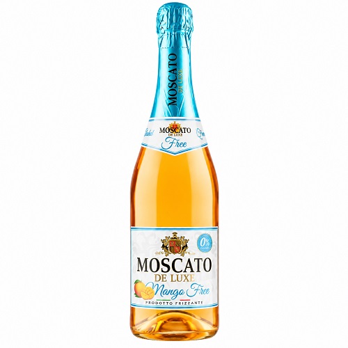 MOSCATO de luxe nealko víno šumivé mango 0,0 % 0,75 l