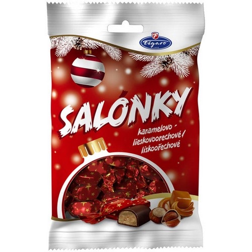 FIGARO salónky červené karamelovo orieškové 400 g