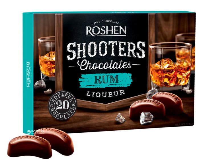 ROSHEN shooters cokoladove pralinky s rumovym likerom 150g