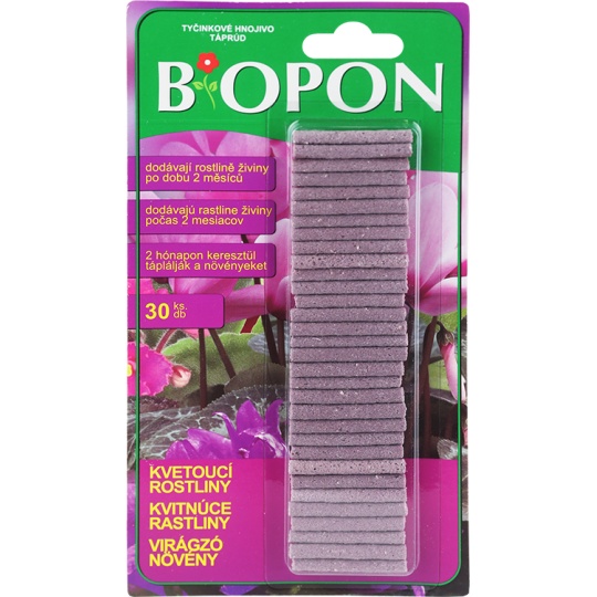 BOPON hnojivove tycinky na kvitnuce rastliny 30ks