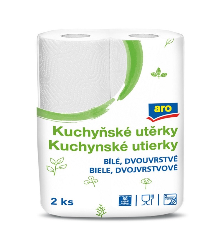 ARO kuchynské utierky 50ks 2-vrstvové