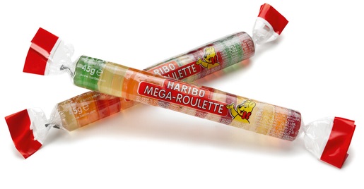 HARIBO mega-roulette zele s ovocnymi prichutami 45g