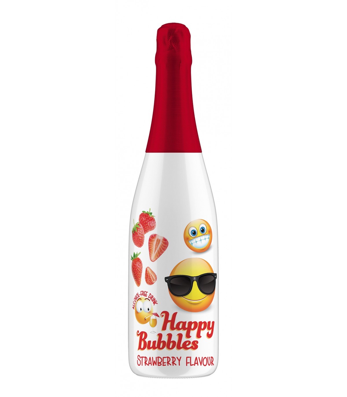 HAPPY bubbles detské šampanské jahodové 0,75L