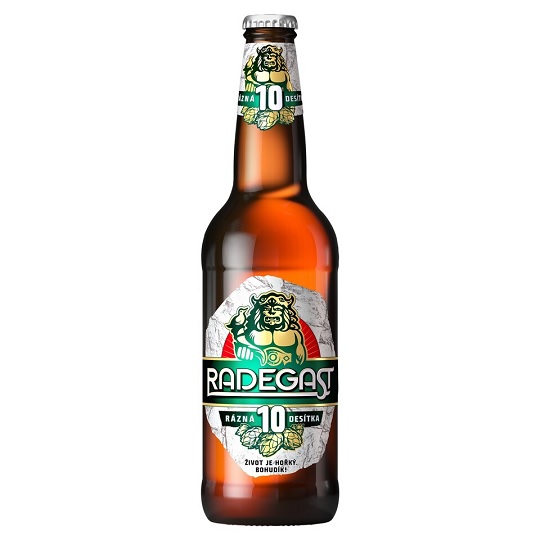 RADEGAST 10%  pivo svetlé sklo FLV 0,5 l