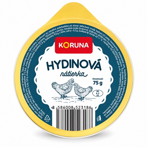 KORUNA hydinová nátierka AL 75 g