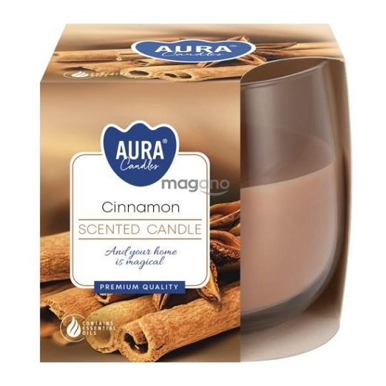 AURA vonné sviečky škorica 130g