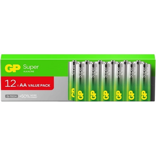 GP super alkalická batéria AA/R06 1,5V 12ks