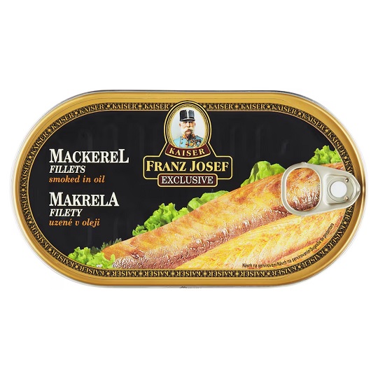 FRANZ JOSEF filety z udenej makrely v rastlinnom oleji 170g