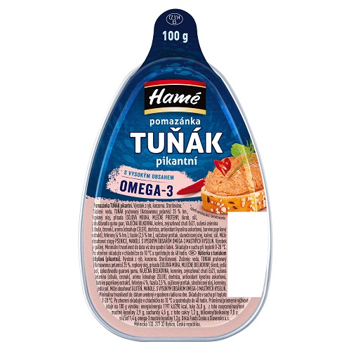 HAMÉ pomazánka tuniak pikantná AL 100 g