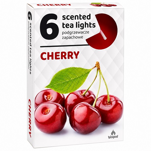 ADMIT sviečky vonné čajové cherry 4 h 6 ks
