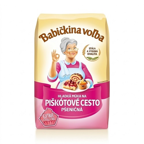 BABIČKINA VOĽBA múka hladká pšeničná piškótové cesto 1 kg