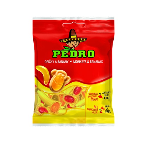 PEDRO cukríky opičky a banány 80 g