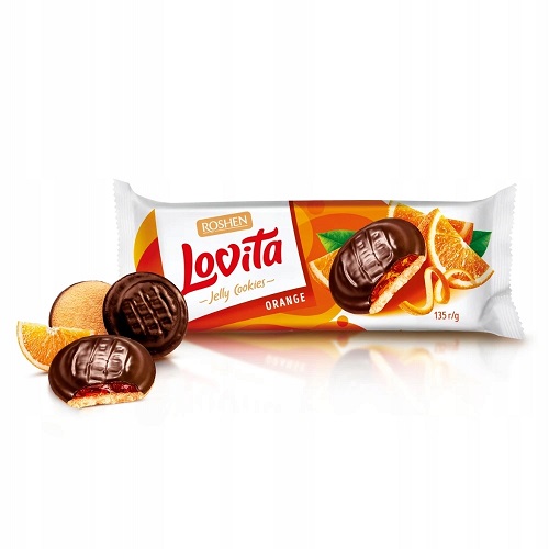 ROSHEN lovita želé susienky s pomarančovou náplňou 135g