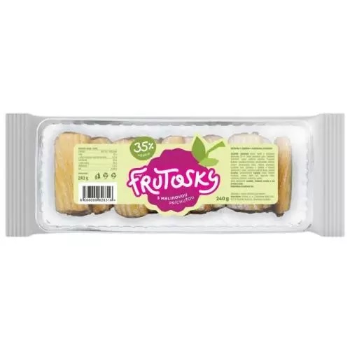 FRUTOSKY sušienky s malinovou náplňou 240 g