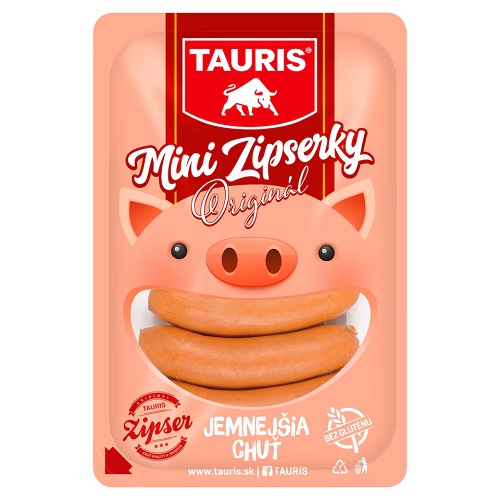 TAURIS mini zipserky originál párky 71/100 200 g