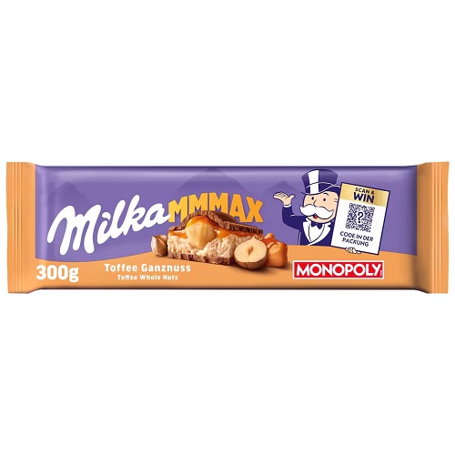 MILKA čokoláda Toffee oriešková 300 g