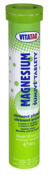 VITATAB šumivé tablety magnésium 80 g