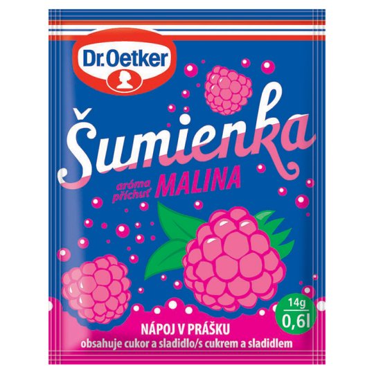 DR.OETKER šumienka s príchuťou malina 14g