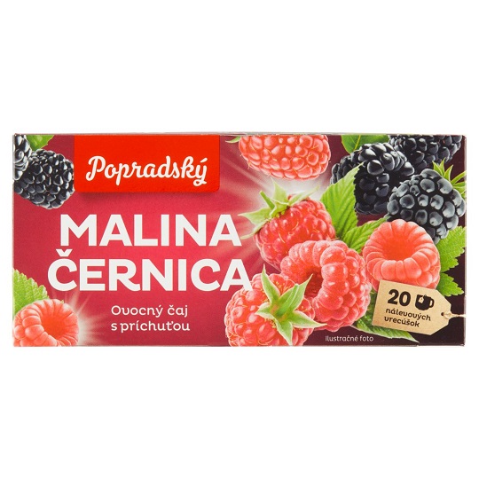 Popradský ovocný čaj malina černica 40g