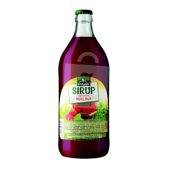 ORAVAN sirup malina hustý sklo 0,7L