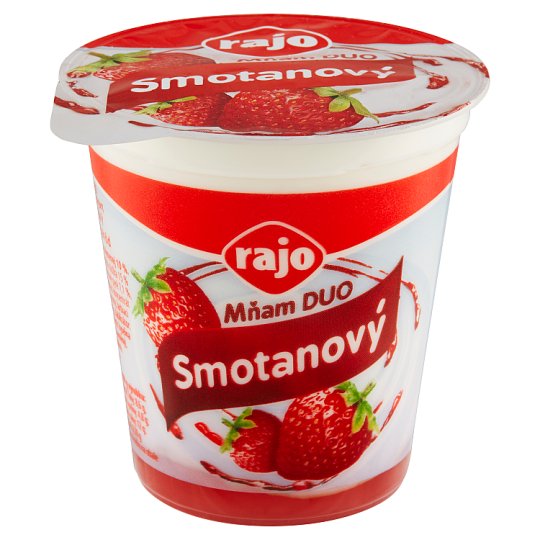 RAJO mňam smotanový jogurt jahoda 145 g