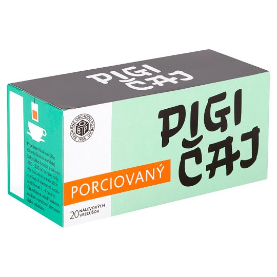 Popradský PIGI čierny čaj porciovaný 30g