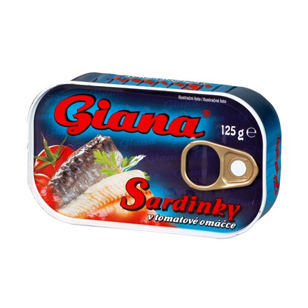 GIANA sardinky v paradajkovej omáčke 125 g