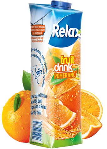 RELAX nápoj fruit drink pomaranč 1L