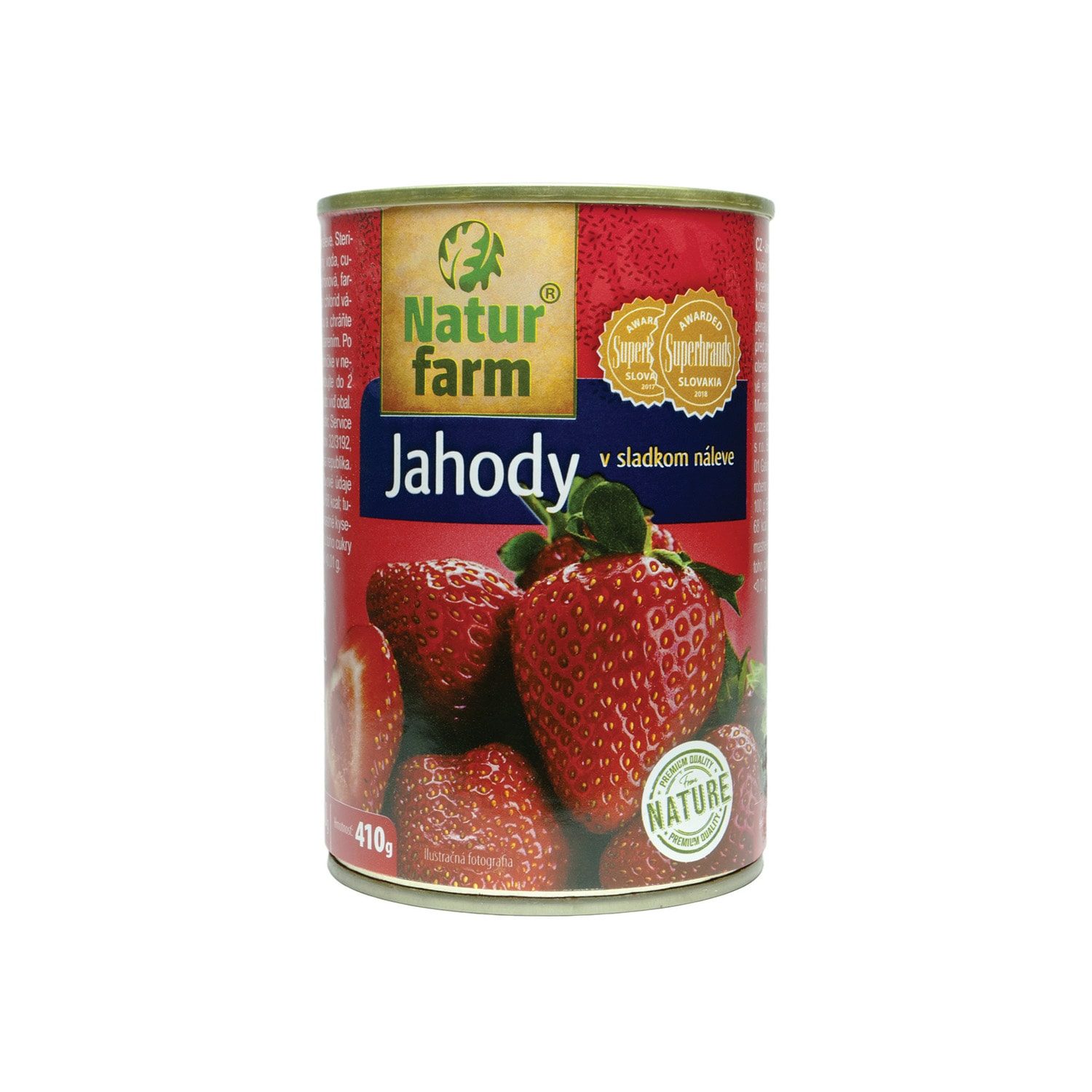 NaturFarm jahodový kompót 425 ml