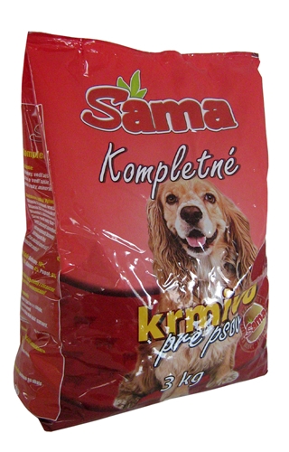 SAMA granule krmivo pre psov s hovädzinou 3kg