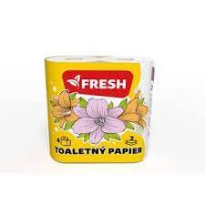 FRESH toaletný papier 2-vrstvový 4ks