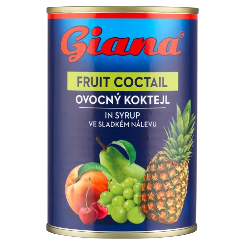 GIANA Tropický ovocný koktail v sirupe 410 g