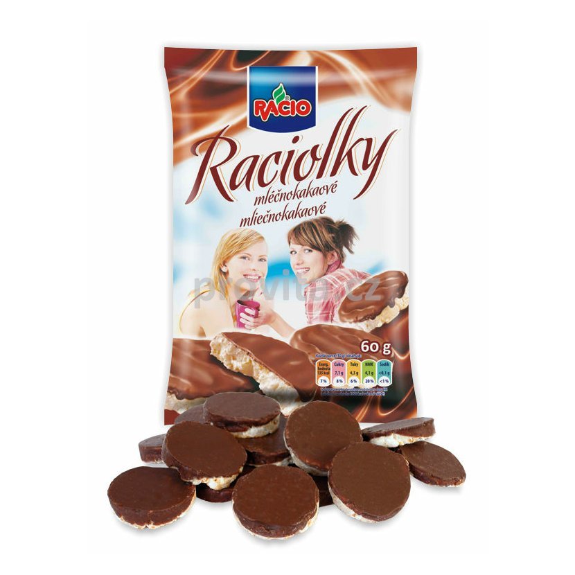 RACIO raciolky mliečnokakaové 60g