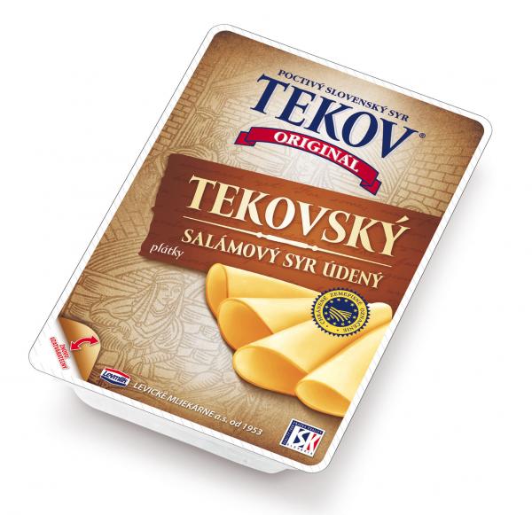 TEKOVSKÝ plátkový salámový syr udený 100g