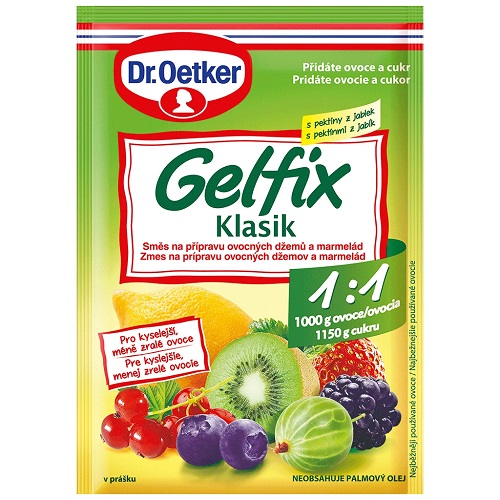 DR.OETKER gelfix 1:1 zmes na prípravu ovocných džemov 20 g
