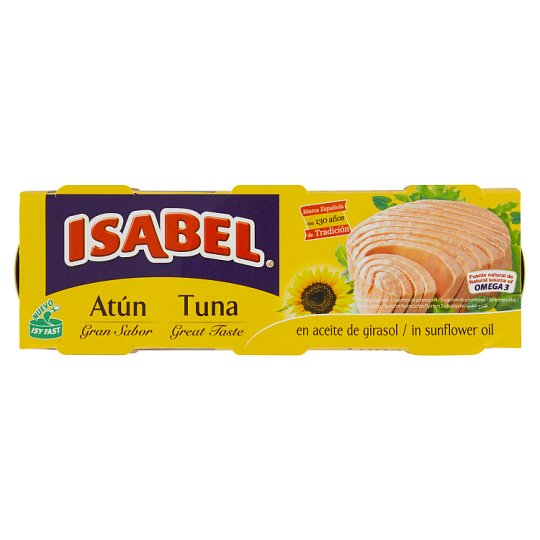 ISABEL tuniak v slnečnicovom oleji 3 x 80 g