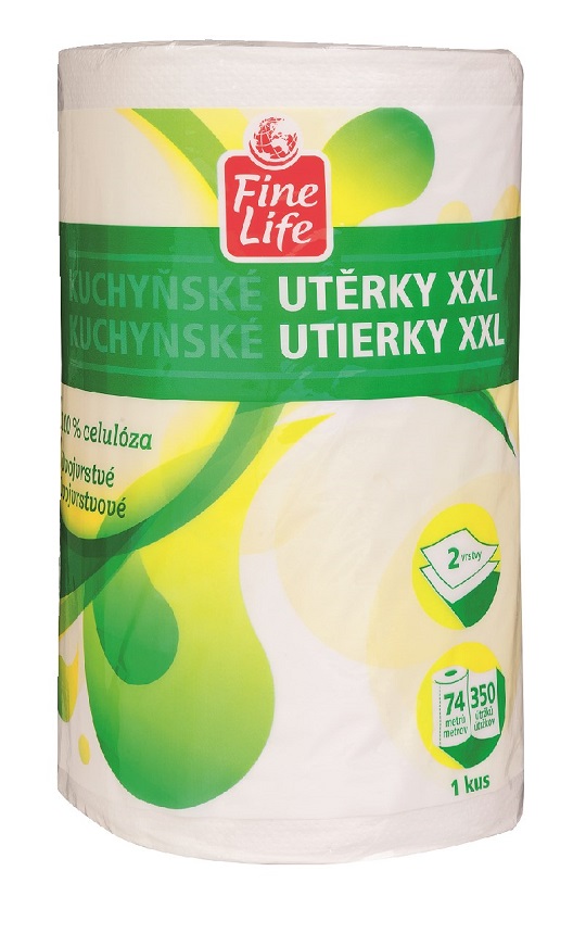 Fine Life kuchynské utierky XXL 74m 1rolka