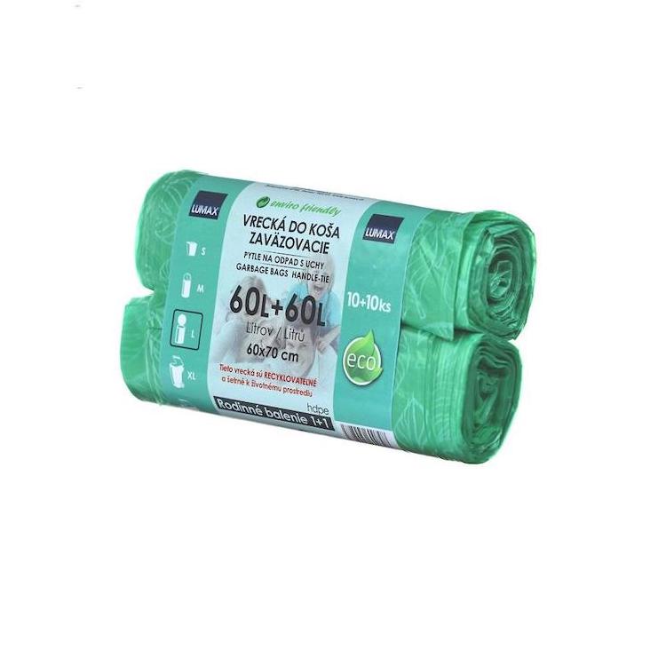 ECO vrecia na odpad 60 l 1+1bal