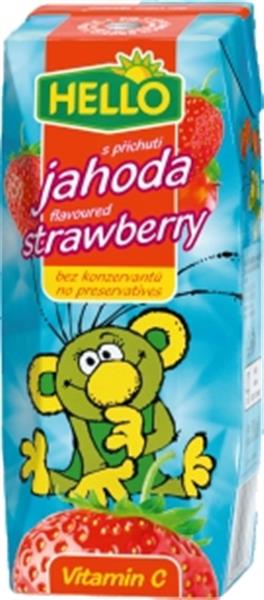 HELLO ovocný nápoj jahoda 250 ml